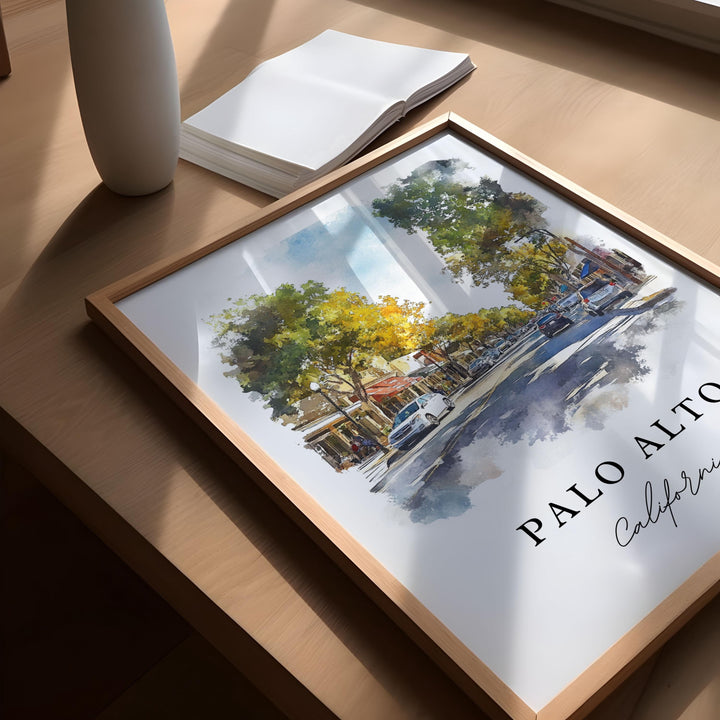 Palo Alto Wall Art - California Print