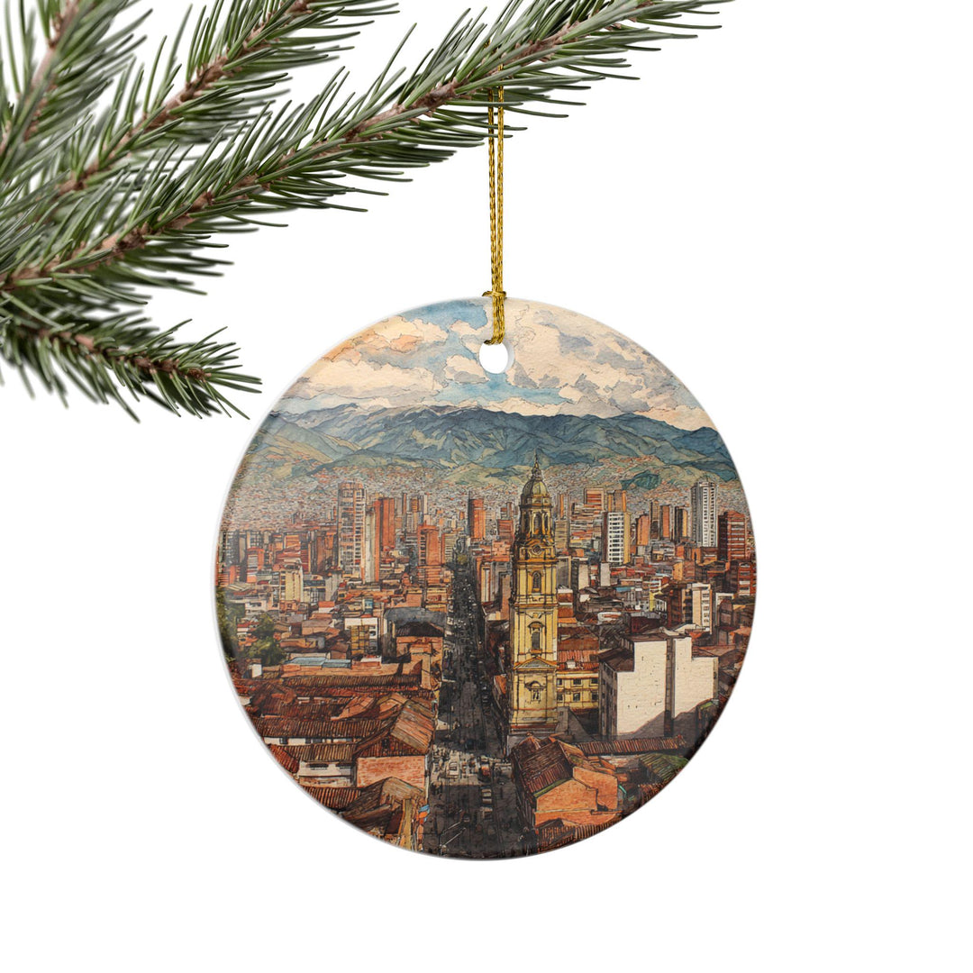Bogota Colombia Ornament: Unique Bogota Souvenir, Bogota Xmas Decor, and Authentic Bogota Colombia Gift