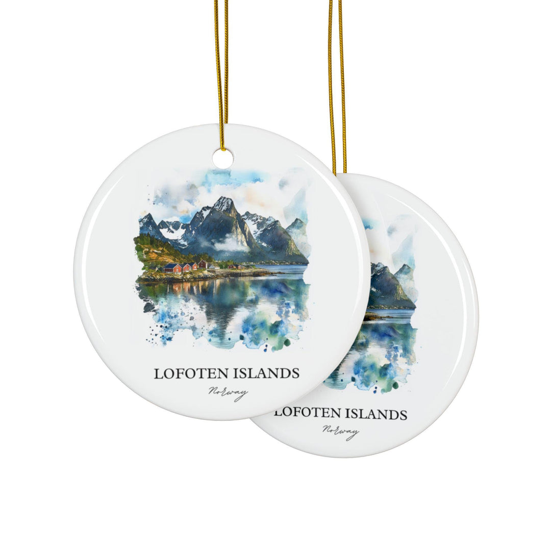Lofoten Islands Ornament: Unique Norway Souvenir, Lofoten Islands Xmas Decor, and Authentic Norway Gift