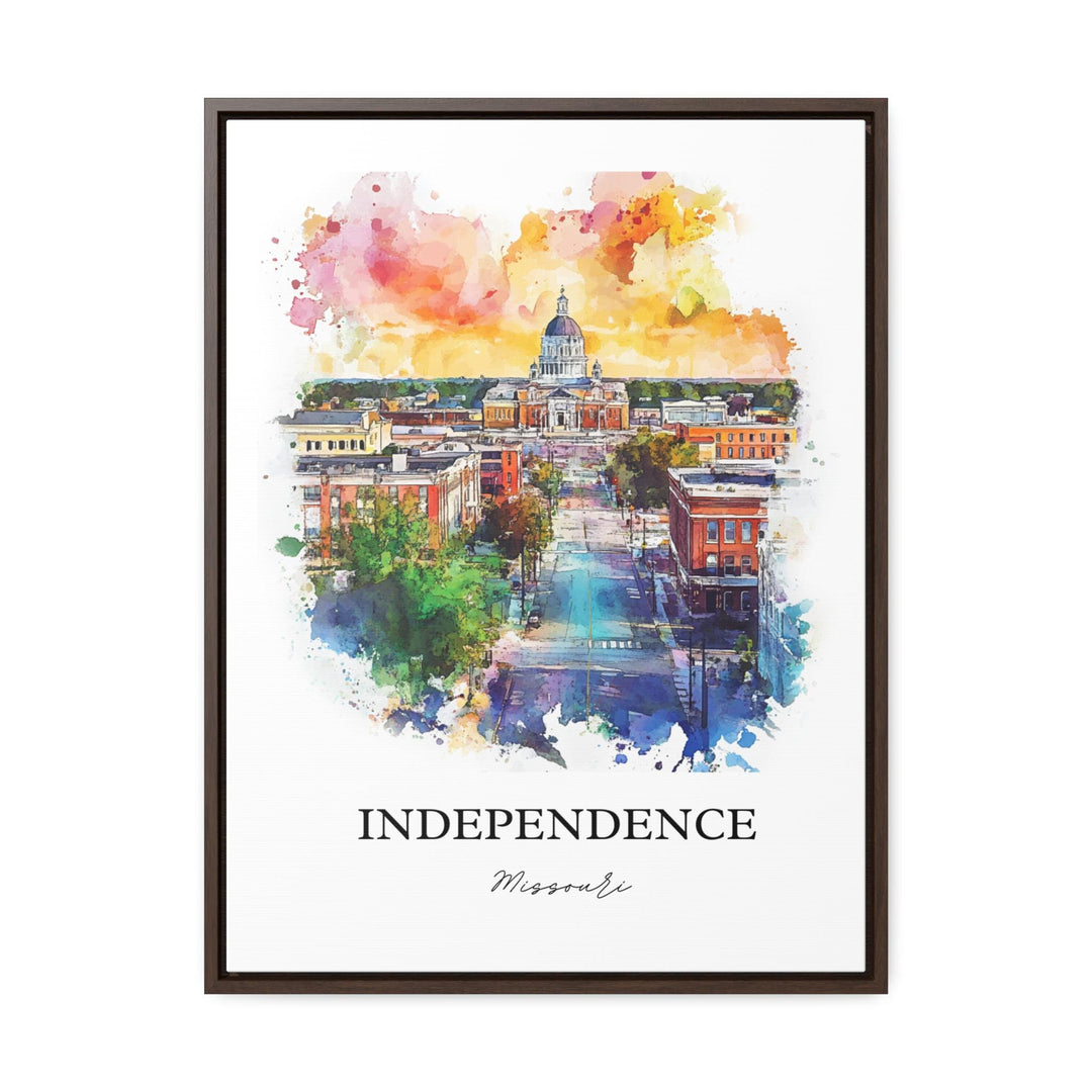 Independence MO Wall Art, Jackson MO Print, Missouri Watercolor, Independence Missouri Gift, Travel Print, Travel Poster, Housewarming Gift