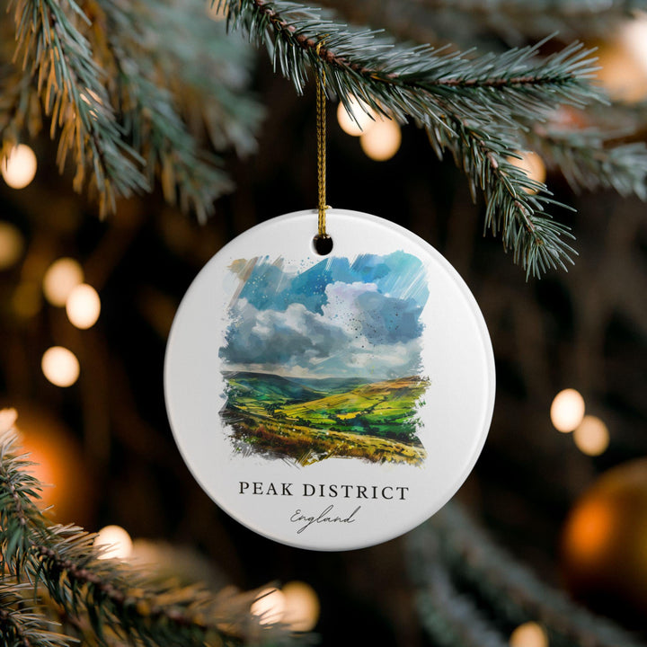 Peak District Scotland Ornament: Unique Scotland Souvenir, Scotland Xmas Decor, and Authentic Scotland Gift