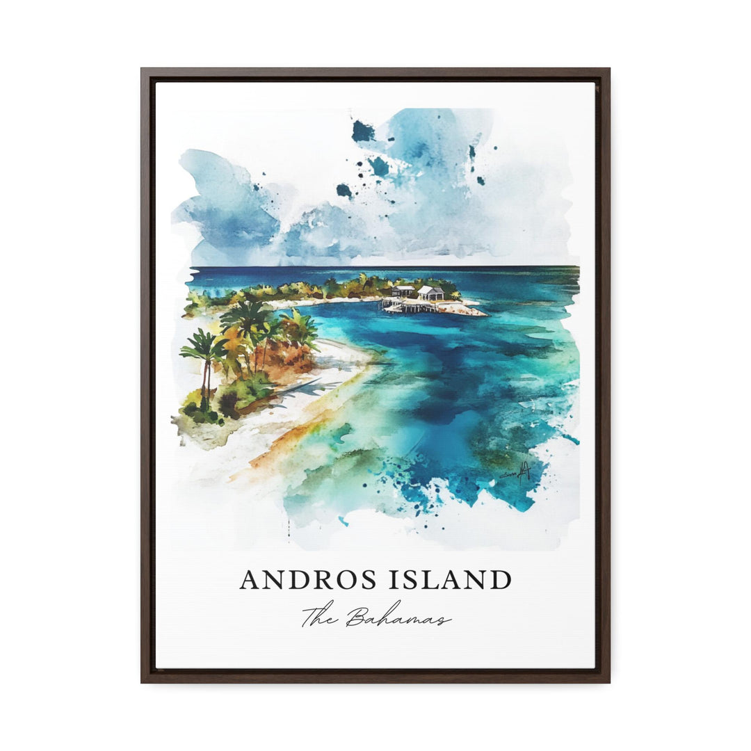 Andros Island Wall Art - Bahamas Print