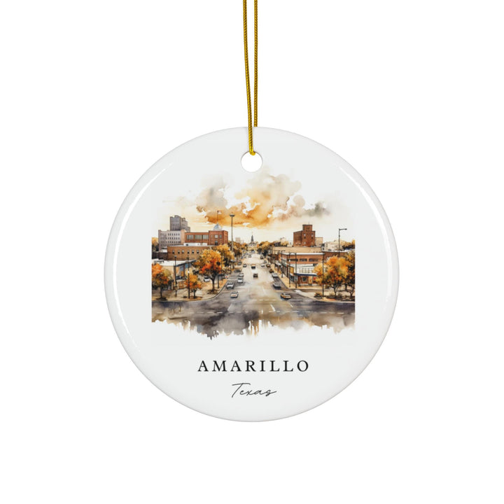 Amarillo, Texas Christmas Ornament