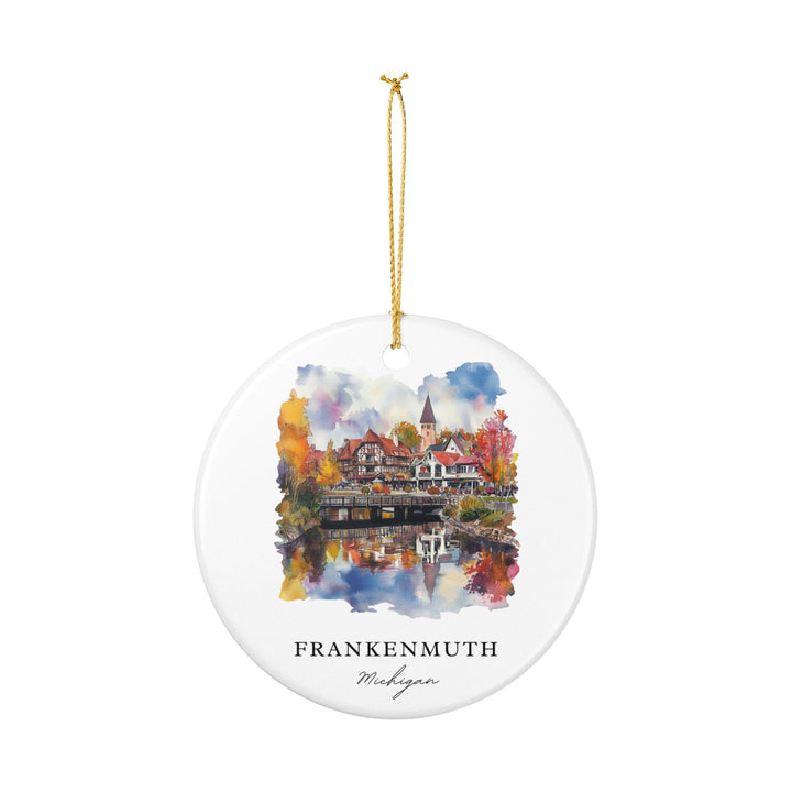 Frankenmuth Ornament: Unique Frankenmuth Souvenir, Michigan Xmas Decor, and Authentic Frankenmuth MI Gift