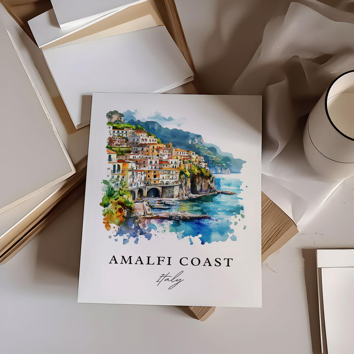 Amalfi Coast Wall Art - Italy Print