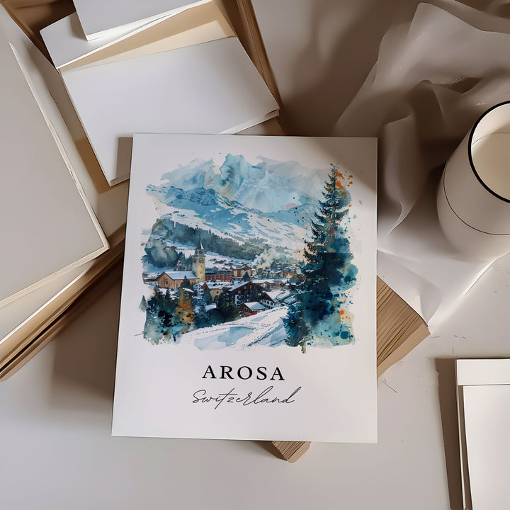 Arosa Wall Art - Switzerland Print