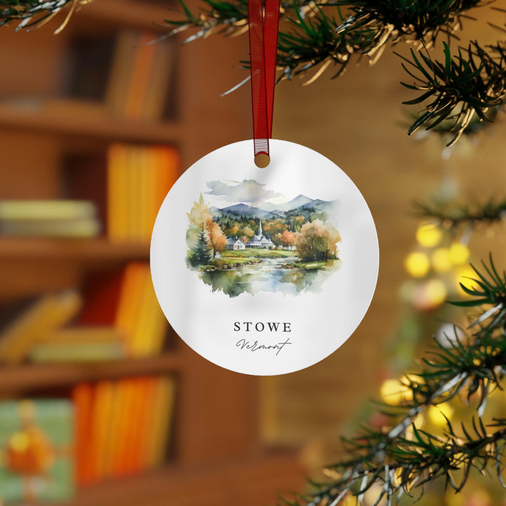 Stowe VT Ornament: Unique Stowe Vermont Souvenir, Stowe Xmas Decor, and Authentic Stowe Vermont Gift