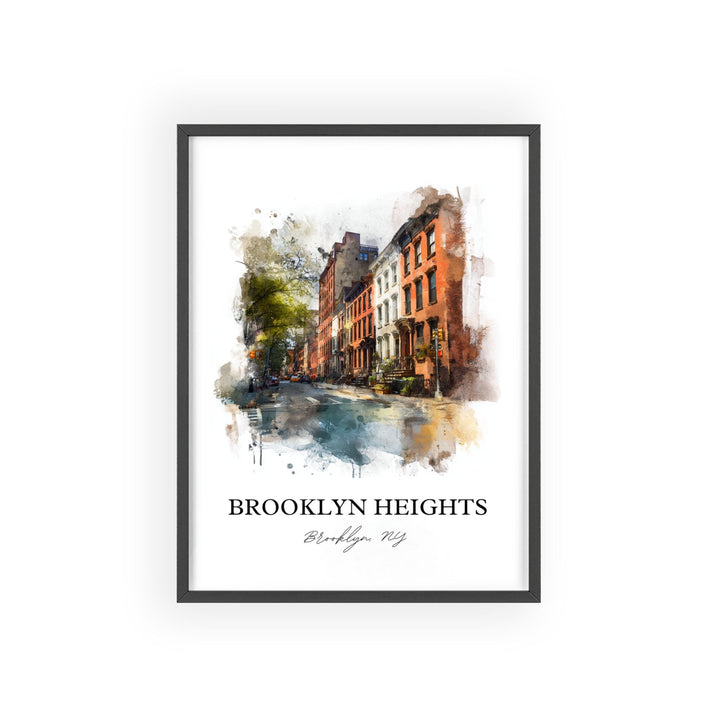 Brooklyn Heights, NY – Watercolor Art Print