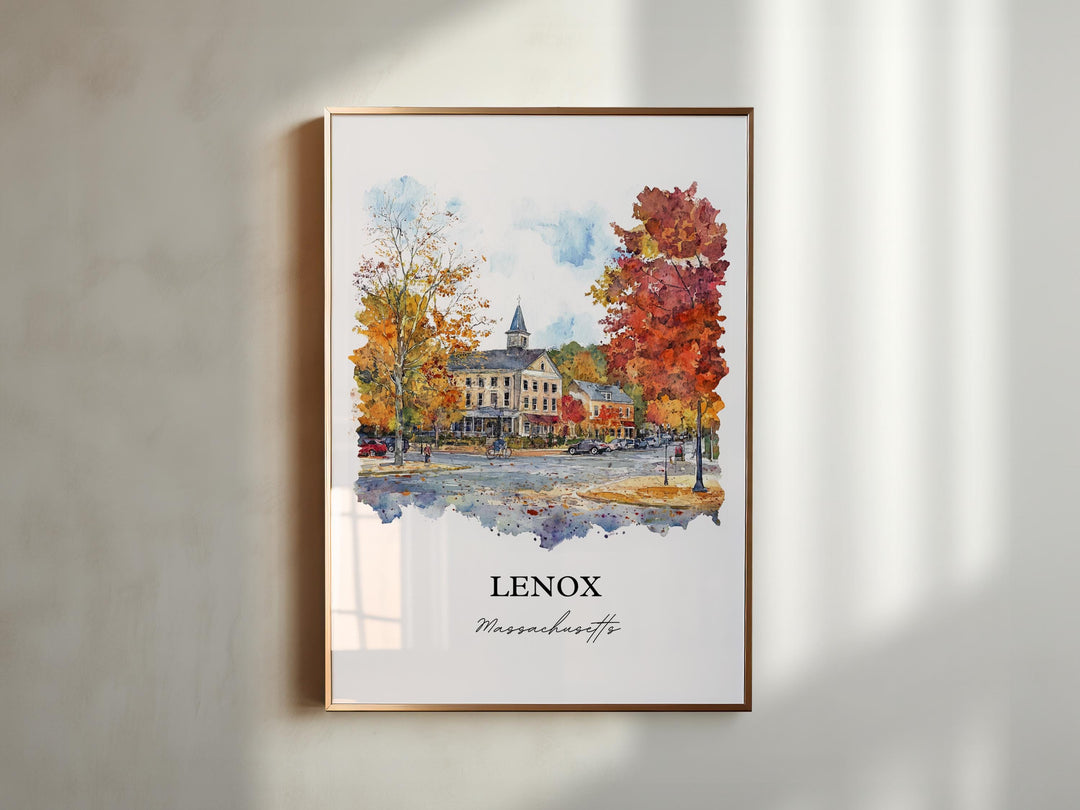 Lenox Wall Art - Massachusetts Print