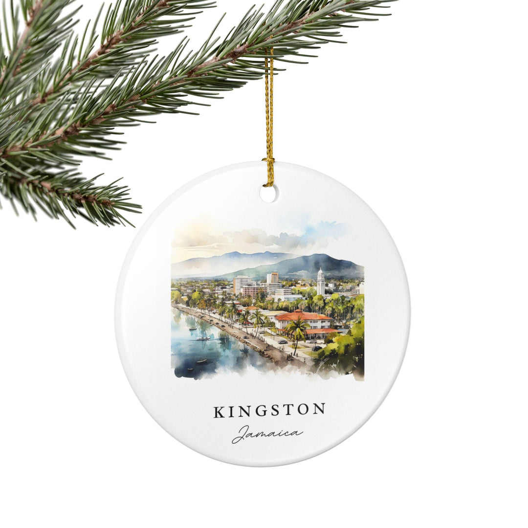 Kingston Jamaica Ornament: Unique Kingston Souvenir, Kingston Jamaica Xmas Decor, and Authentic Jamaica Gift