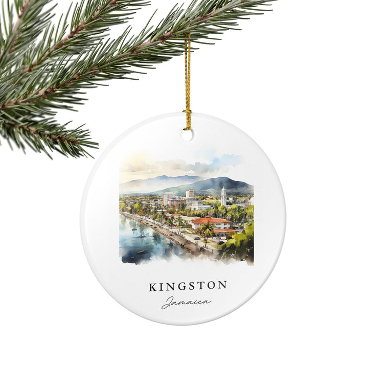Kingston Jamaica Ornament: Unique Kingston Souvenir, Kingston Jamaica Xmas Decor, and Authentic Jamaica Gift