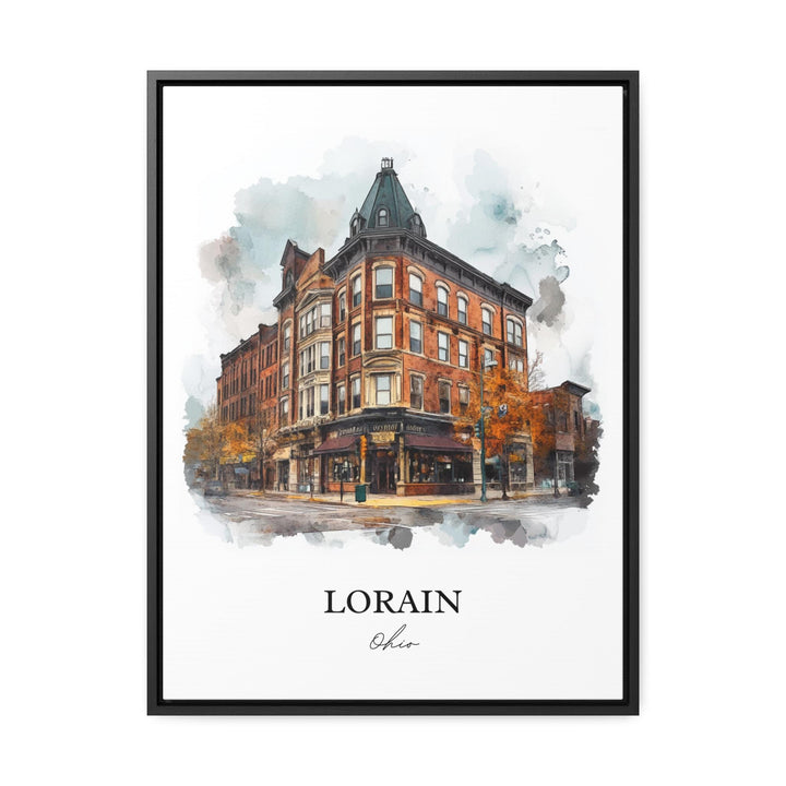 Lorain, Ohio, USA – Watercolor Art Print