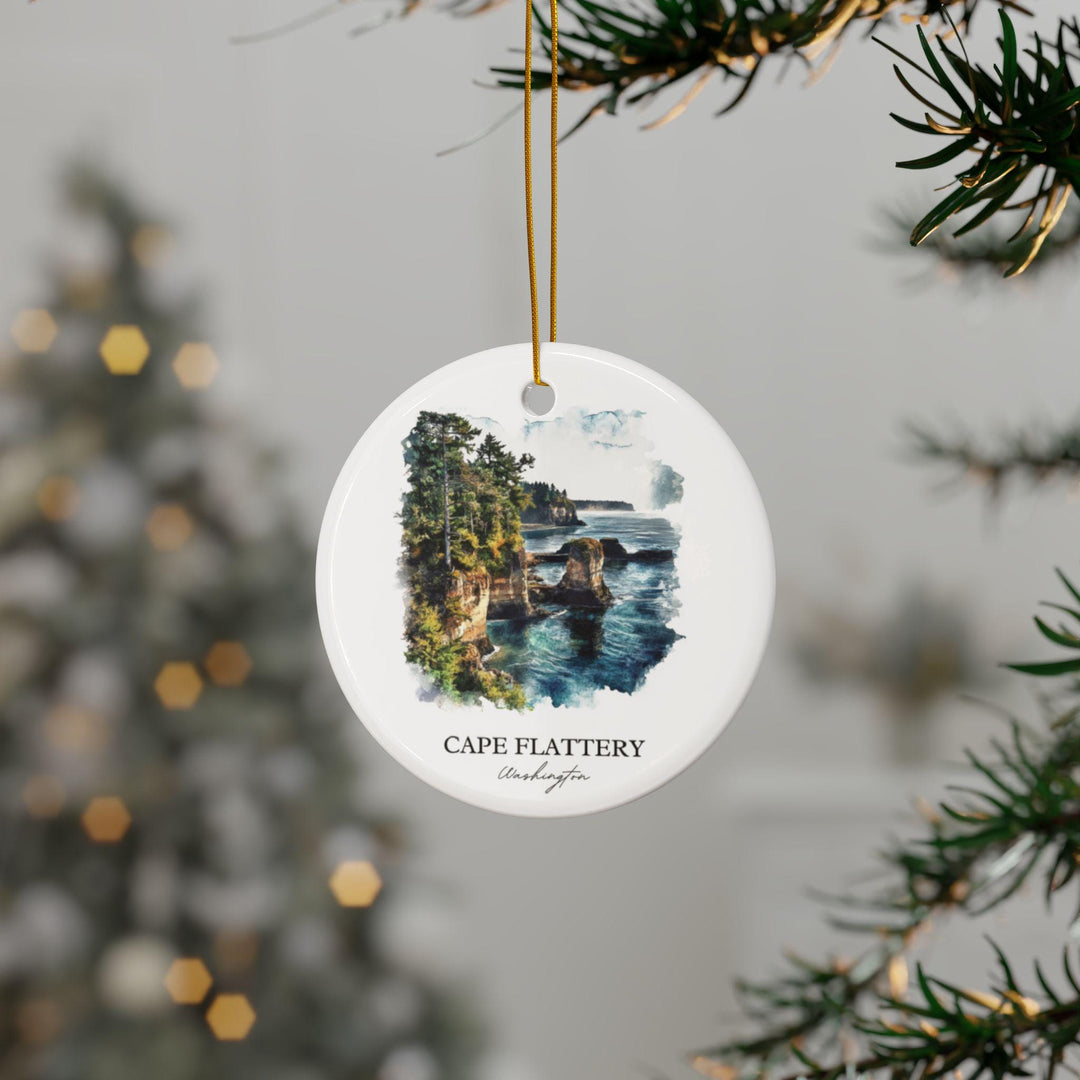 Cape Flattery Ornament: Unique Washington State Souvenir, Cape Flattery Xmas Decor, and Authentic Cape Flattery WA Gift
