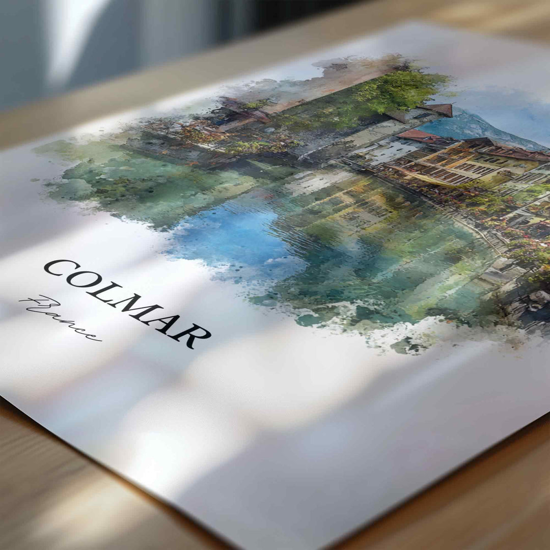 Colmar, France – Watercolor Art Print
