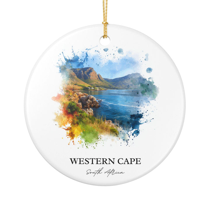 Western Cape Ornament: Unique South Africa Souvenir, Western Cape Xmas Decor, and Authentic South Africa Gift