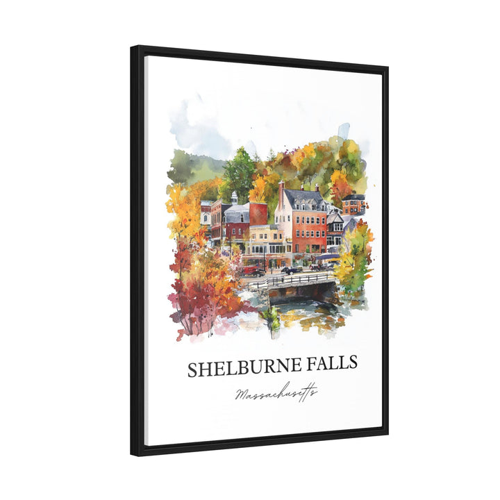 Shelburne Falls MA Wall Art - Massachusetts Print