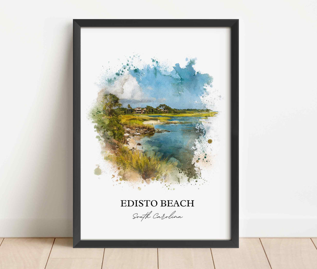 Edisto Beach, South Carolina – Watercolor Art Print