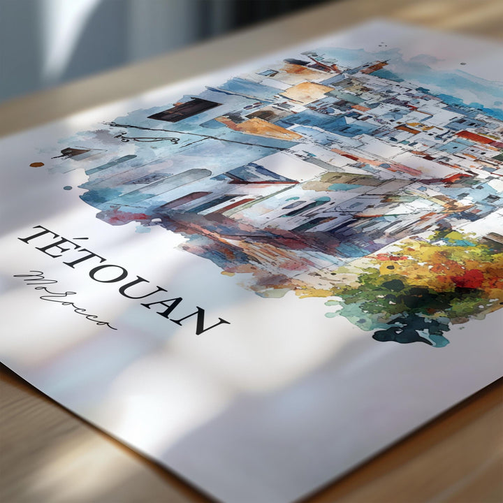 Tétouan, Morocco – Watercolor Art Print
