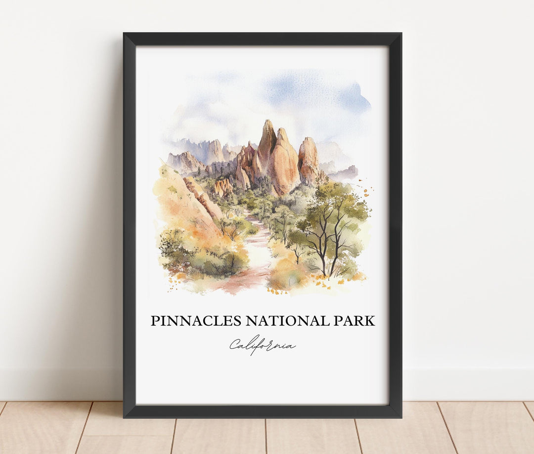 Pinnacles Peak Wall Art - California Print