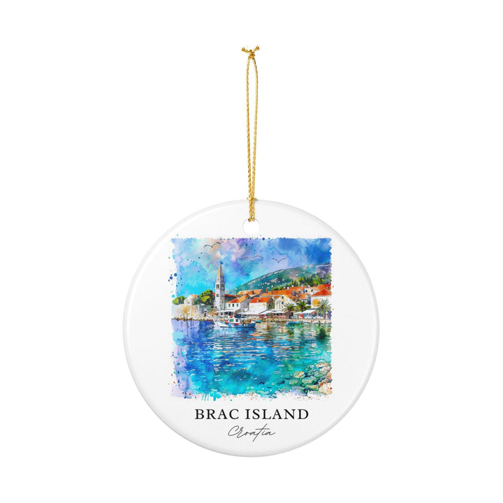 Brac Island Ornament: Unique Brac Island Souvenir, Croatia Xmas Decor, and Authentic Brac Island Croatia Gift