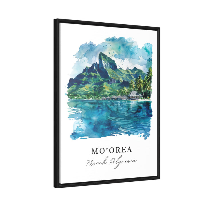Mo'orea Art Print, French Polynesia Print, Mo'orea Wall Art, Mo'orea Gift, Travel Print, Travel Poster, Travel Gift, Housewarming Gift