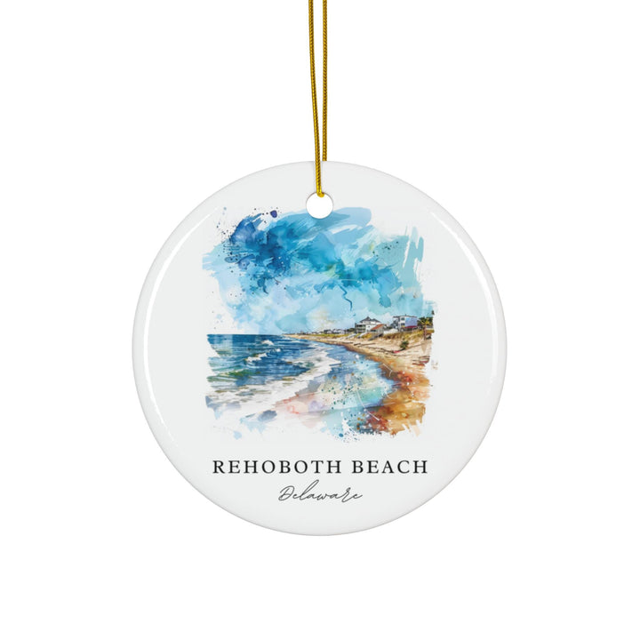 Rehoboth Beach Ornament: Unique Rehoboth Souvenir, ReHO Xmas Decor, and Authentic Rehoboth Delaware Christmas Gift