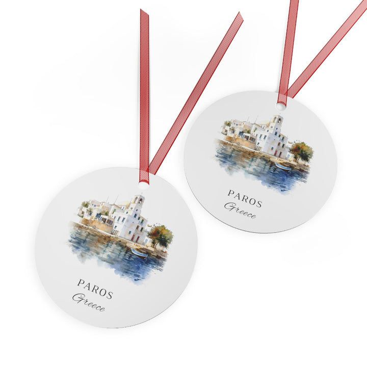 Paros Greece Ornament: Unique Paros Souvenir, Paros Greece Decor, and Authentic Greece Xmas Gift