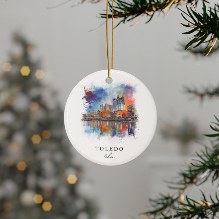 Toledo OH Ornament: Toledo Ohio Souvenir, Toledo OH Decor, and Toledo Ohio Christmas Gift