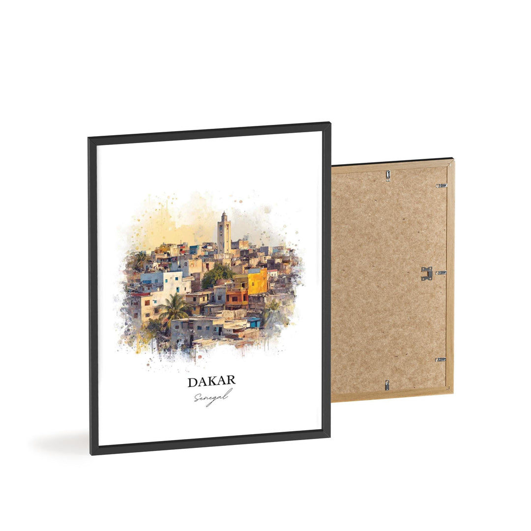 Dakar, Senegal – Watercolor Art Print