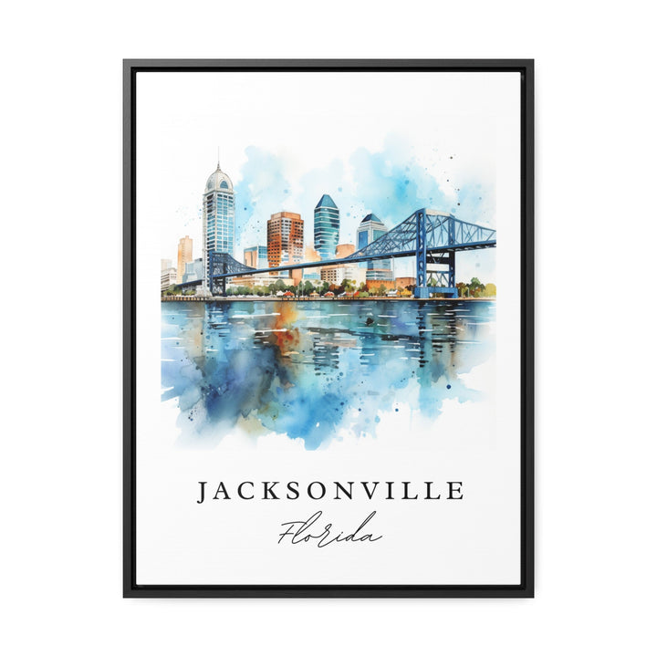 Jacksonville FL Art, Jacksonville Print, Jacksonville Watercolor Art, Jacksonville FL Gift,