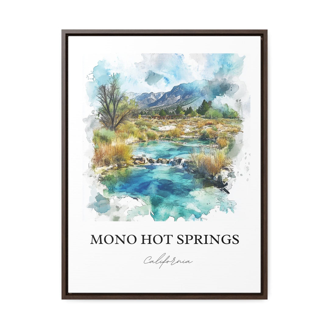 Mono Hot Springs Wall Art, Fresno County Print, Sierra Nevada Artwork, Mono Hot Springs Gift, Travel Print, Travel Poster, Housewarming Gift