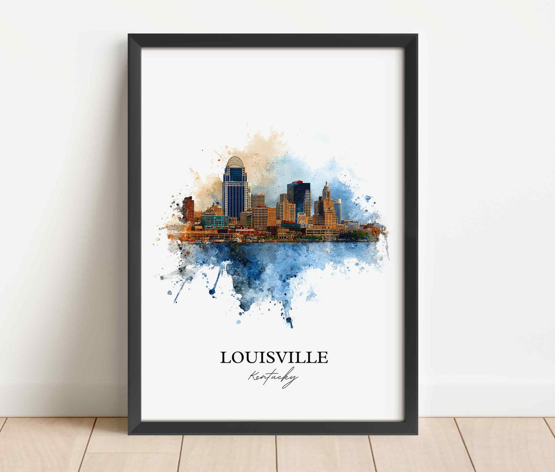 Louisville, Kentucky – Watercolor Art Print