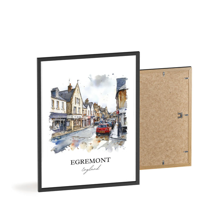 Egremont Wall Art, Cumbria Print, England Watercolor Art, Egremont England Gift, Travel Print, Travel Poster, Housewarming Gift