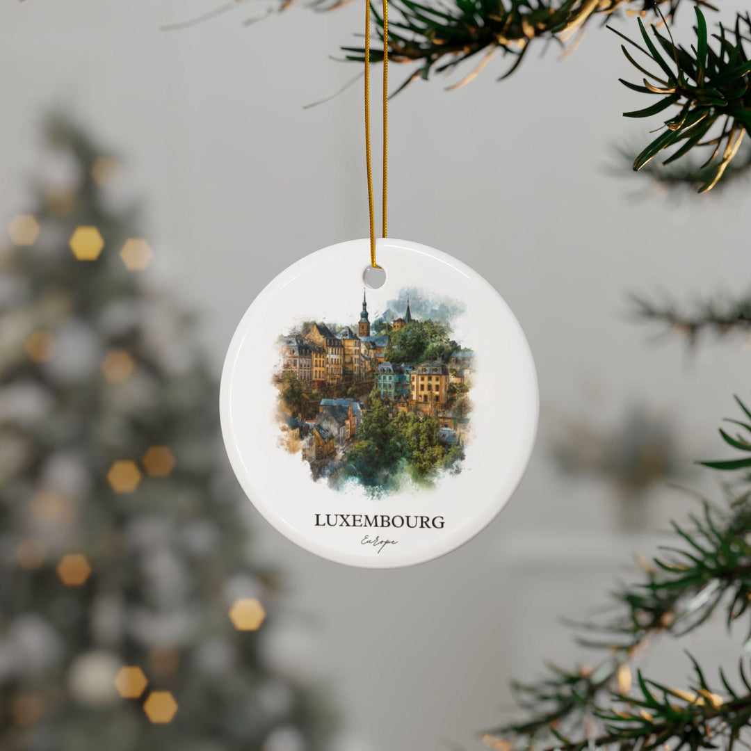 Luxembourg Ornament: Unique Luxembourg Souvenir, Luxembourg Xmas Decor, and Authentic Europe Gift