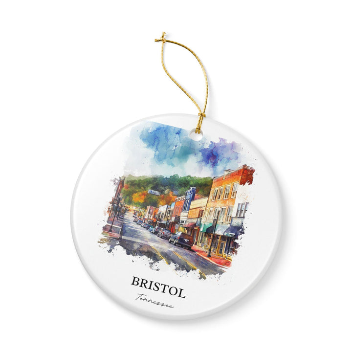 Bristol Tennessee Ornament: Unique Bristol TN Souvenir, Tennessee Xmas Decor, and Authentic Bristol TN Gift