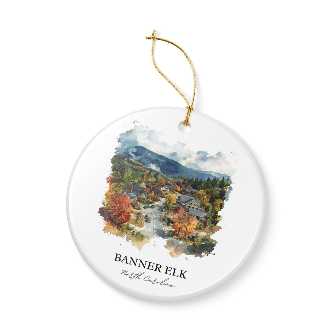 Banner Elk NC Ornament: Unique Banner Elk NC Souvenir, North Carolina Xmas Decor, and Authentic Banner Elk NC Gift