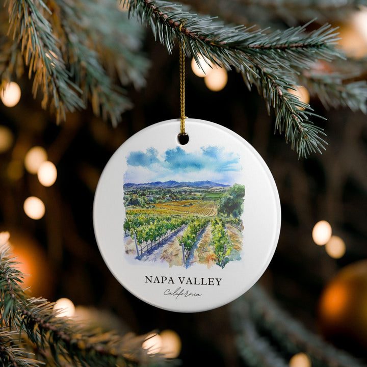 Napa Valley Ornament: Unique Napa Valley Souvenir, Napa Valley Xmas Decor, and Authentic Napa Valley California Gift