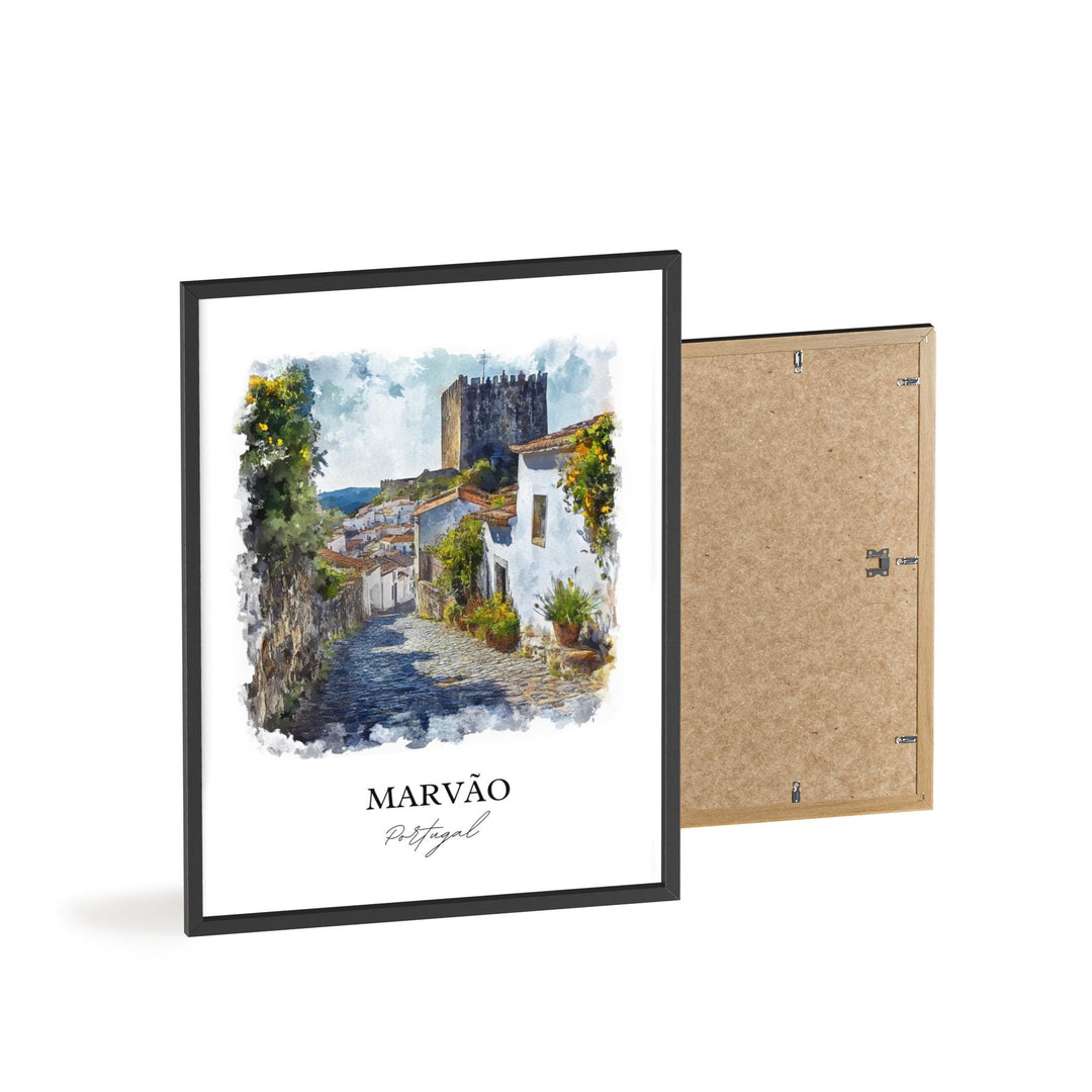 Marvão, Portugal – Watercolor Art Print