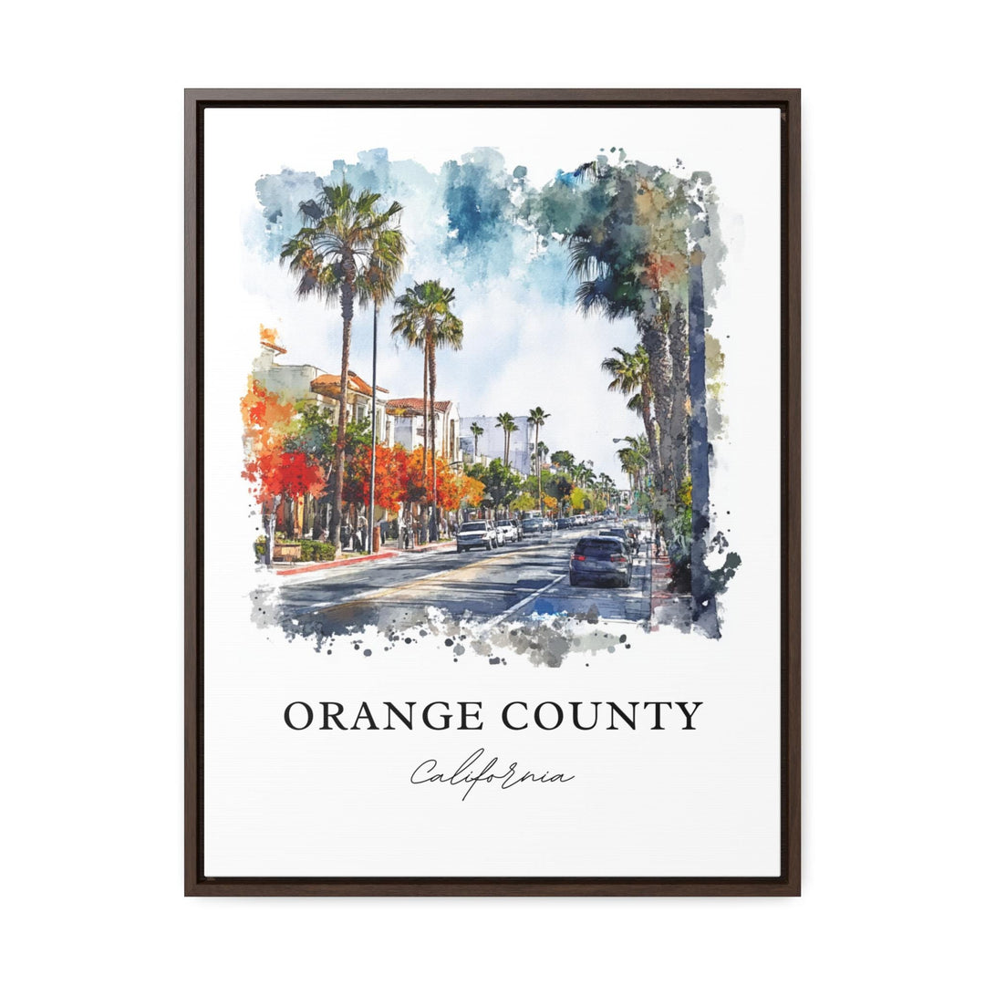 Orange County, California – Watercolor Art Print