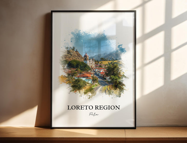 Loreto, Peru – Watercolor Art Print
