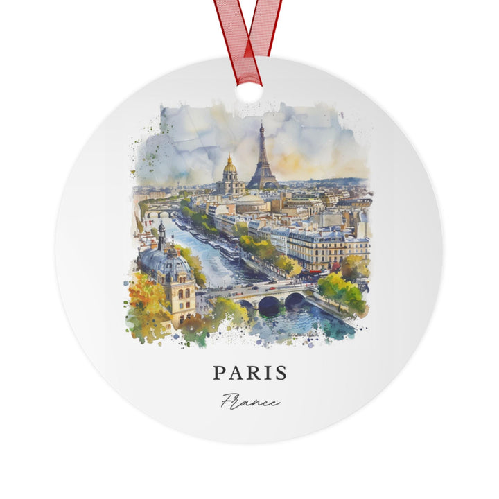 Paris FR Cityscape Ornament: Unique Paris Souvenir, Paris Franee Xmas Decor, and Authentic Parisian Gift