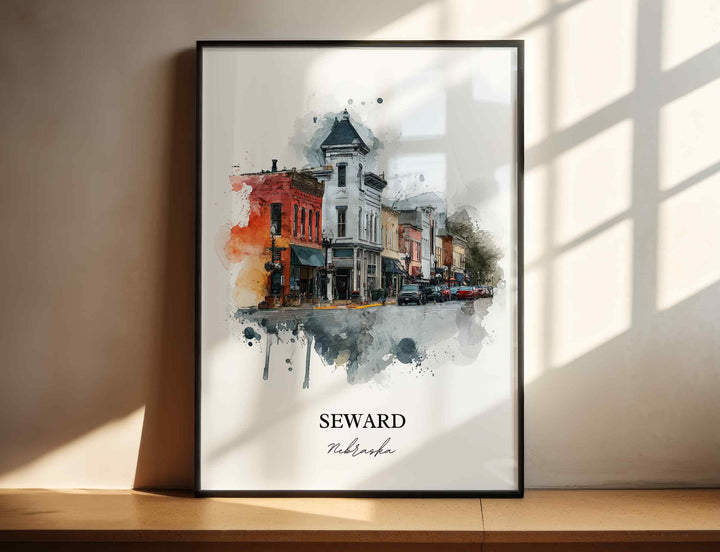 Seward, Nebraska – Watercolor Art Print