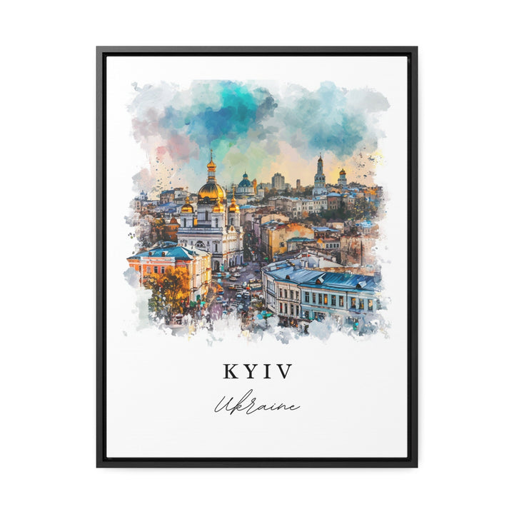 Kyiv Ukraine wall art - Kiev Ukraine, Kyiv print, Wedding gift, Kyiv Skyline Birthday present, Custom Text, Perfect Gift