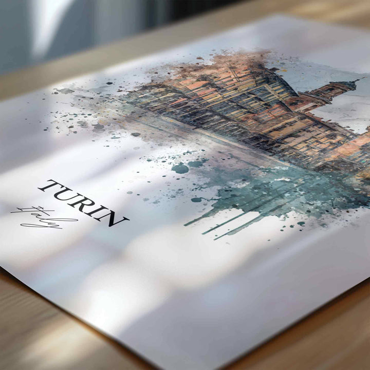 Turin, Italy – Watercolor Art Print