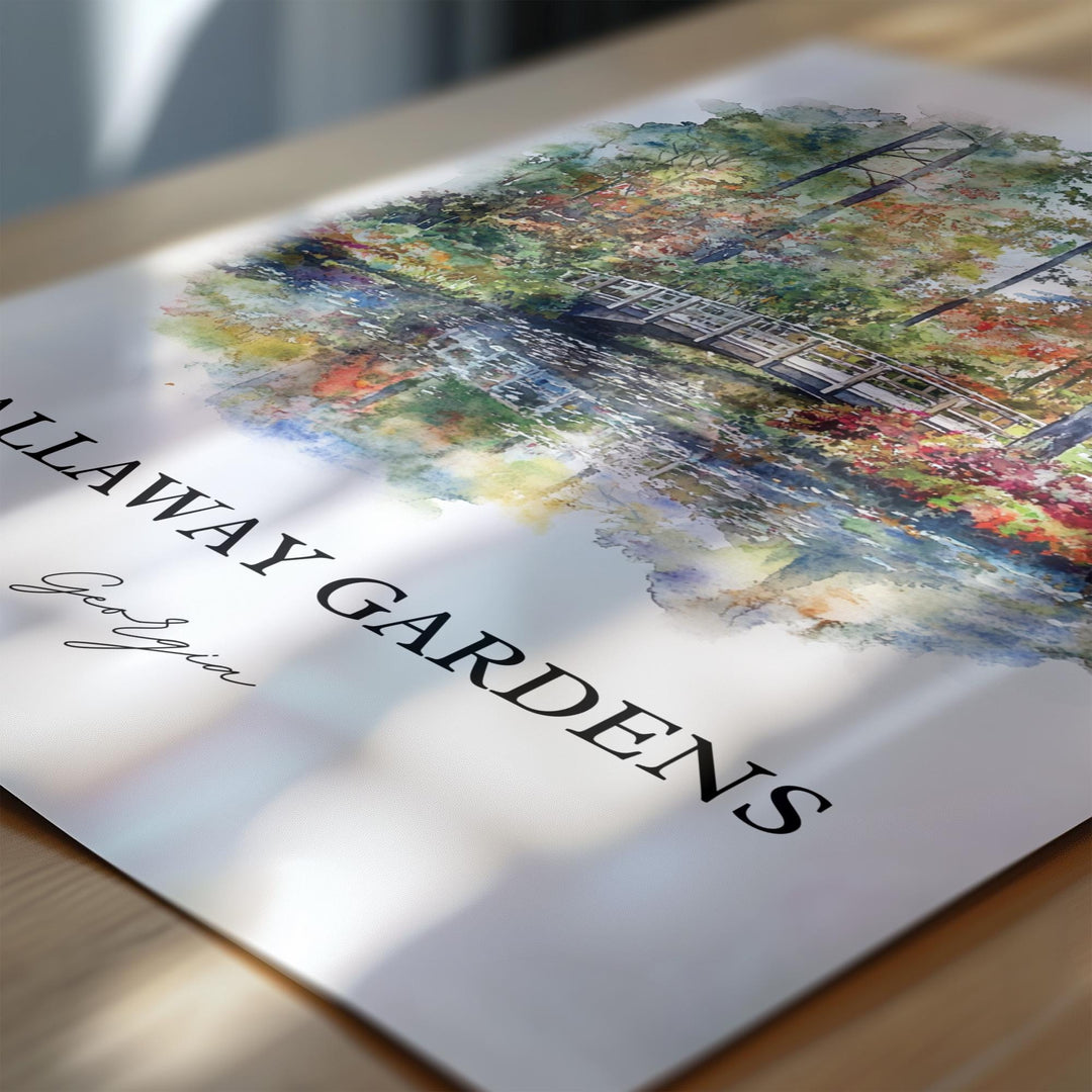Callaway Gardens Wall Art, Pine Mountain GA Print, Georgia Artwork, Callaway Gardens Gift, Travel Print, Travel Poster, Housewarming Gift