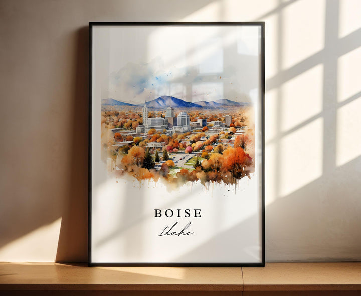 Boise Wall Art - Idaho Print