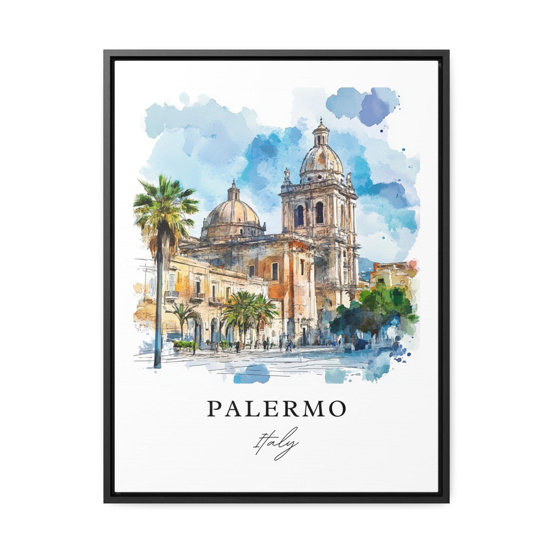 Palermo Wall Art, Netherlands Print, Palermo Watercolor Art, Palermo Gift, Sicily Italy