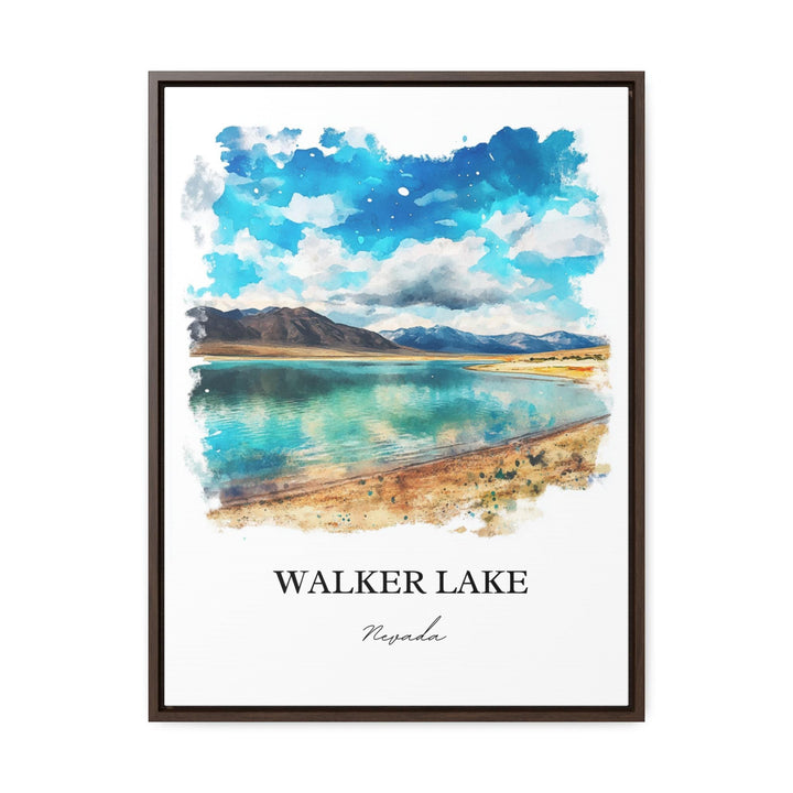Walker Lake NV Wall Art, Mineral County Print, Reno NV Watercolor Art, Walker Lake Gift, Travel Print, Travel Poster, Housewarming Gift