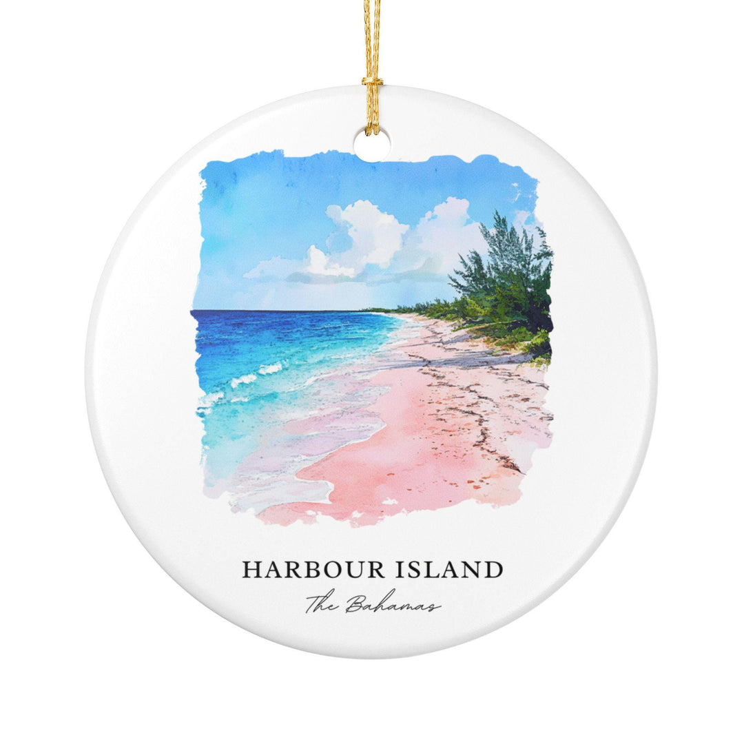 Harbour Island Ornament: Unique Bahamas Souvenir, Harbour Island Xmas Decor, and Authentic Harbour Island Gift