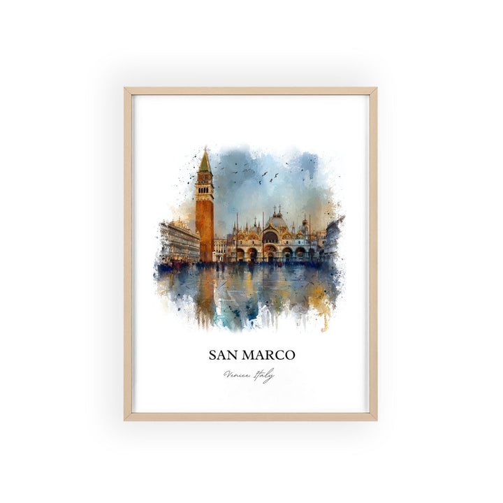 San Marco, Italy – Watercolor Art Print